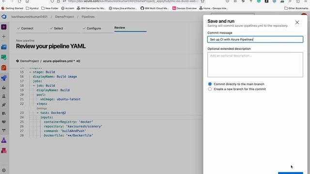 Azure Pipelines: Building and pushing docker image to Docker Hub смотреть онлайн