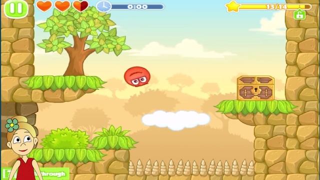 Red Ball 5 / Бабушка Шошо и Красный Шарик собирают звезды смотреть онлайн