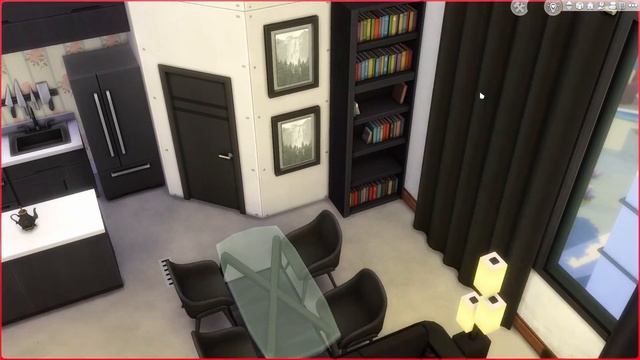 ALL Black Apartment | One Color Challenge in the Sims 4! смотреть онлайн