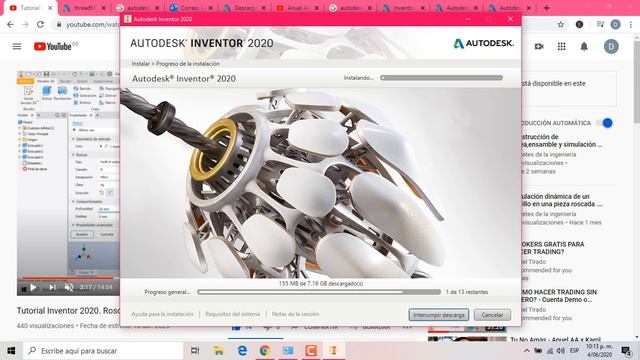 ¿Como descargar e instalar Autodesk Inventor ? Gratis y con licencia desde la versión 2018 a 2021. смотреть онлайн