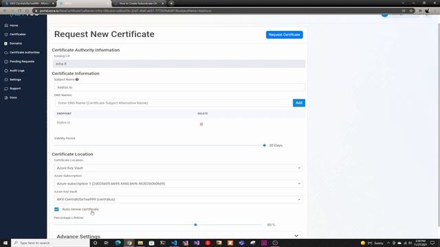 How To Create a Certificate in Azure Key Vault Using EZCA смотреть онлайн