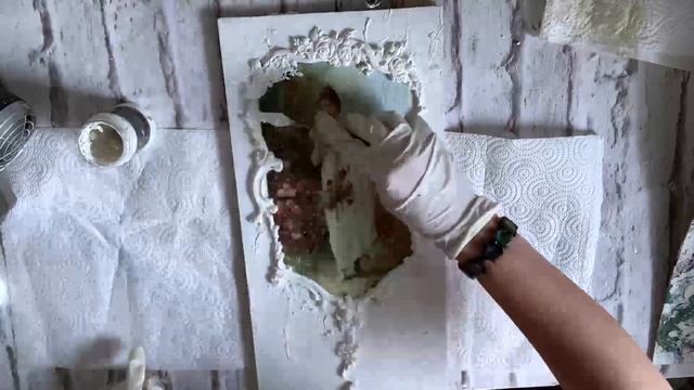 ?#Decoupage Tutorial Vintage Wood Board?Pendant?#Декупаж мастеркласс винтажная панель?Декупаж декор