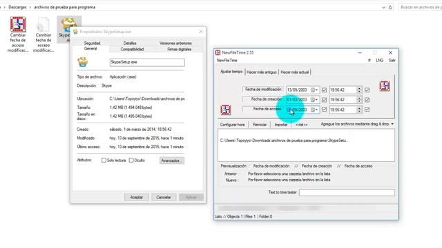 Cambiar la fecha de creación de un archivo, imagen etc... Programa portable [changue timestamp] смотреть онлайн