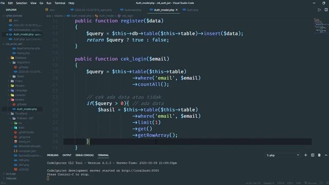 15. Codeigniter 4 Authentication With JWT смотреть онлайн