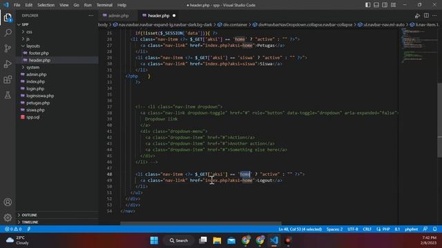 6. Aplikasi SPP PHP MYSQLI OOP - Setting Halaman Admin смотреть онлайн