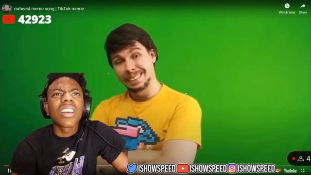 Ishowspeed reacts to mrbeast song смотреть онлайн