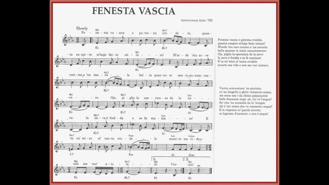 FENESTA VASCIA - cover - Angela - смотреть онлайн