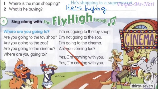Fly High 3☺ Lesson 11✅Are You Going to Town ☺Present Continuous pp 36 37& Activity Book✔Відеоурок смотреть онлайн