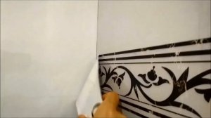 Самоклеющаяся ПВХ плитка в ванной комнате.  Быстро и не дорого.  АлиЭкспресс. #плитка #алиэкспресс