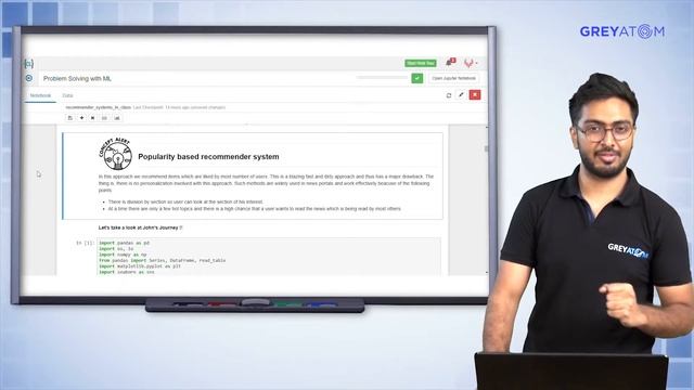 Machine Learning Tutorial | Part-1 Popularity Based Recommender System | Rohit Ghosh | GreyAtom смотреть онлайн
