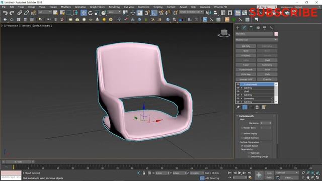 Autodesk 3ds Max Chair Modeling смотреть онлайн