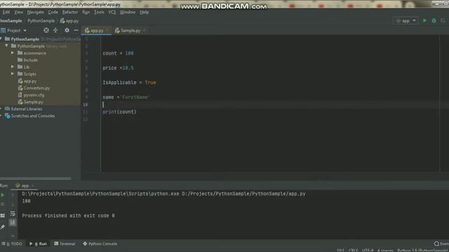 4. Python variable and type conversion смотреть онлайн