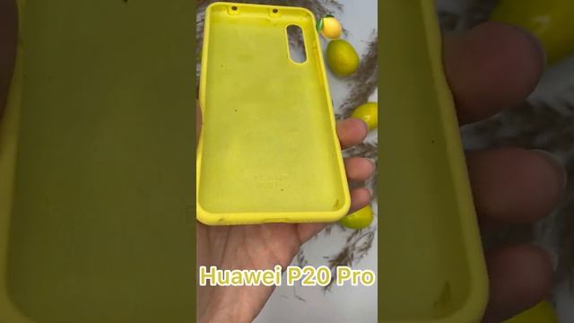 Чехол бампер Silicone Case для Huawei P20 Pro (желтый) смотреть онлайн