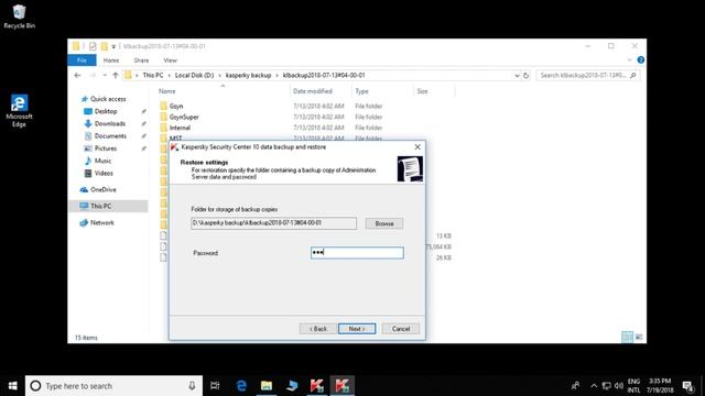Kaspersky Security Center 10 data Restore смотреть онлайн