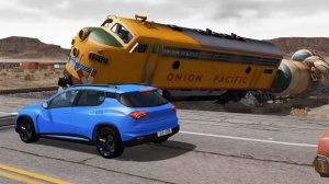 Поезда против выбоин – BeamNG.Drive