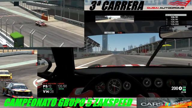 Project CARS | 3ª Carrera Campeonato Grupo 5 Zakspeed | Dubai National смотреть онлайн