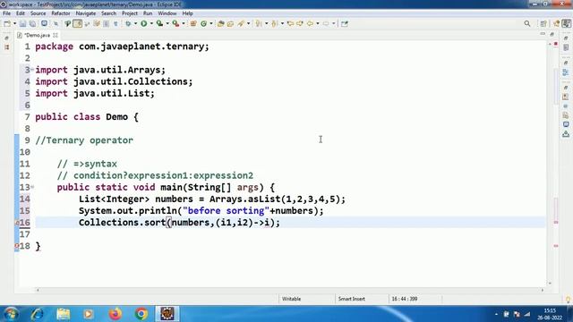 Ternary Operator Using Lambda Expression || JavaTutorials || @javaeplanet5250 #corejava #java #jdk смотреть онлайн
