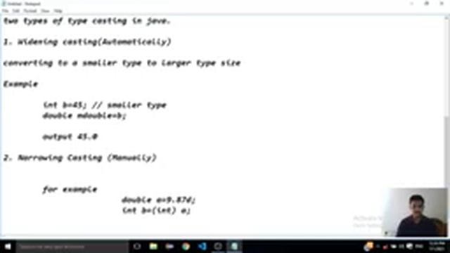 Variable And Type Casting in Java смотреть онлайн