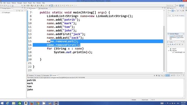 Java Tutorial For Beginners 32 - LinkedList in Java смотреть онлайн
