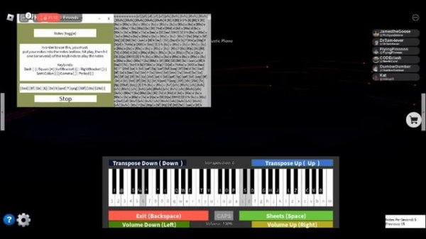 Rush E (Roblox Virtual Piano) SHEETS IN DESCRIPTION