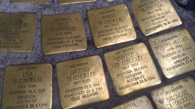 Мемориал жертвам холокоста в Риме. смотреть онлайн