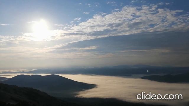Шерегеш восход солнце развеивает облака вокруг смотреть онлайн
