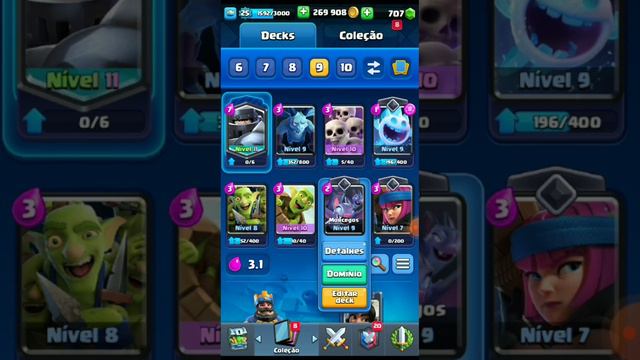 😲😱Melhor deck pra Arena 11 e 12 do CLASH ROYALE + Abertura de um BAÚ DO REI LENDÁRIO! 🤩✨ смотреть онлайн