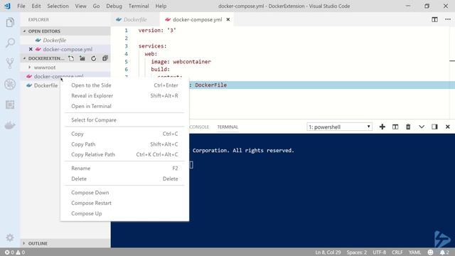 How To Use The Docker Extension For Visual Studio Code To Run Containers With Docker Compose смотреть онлайн