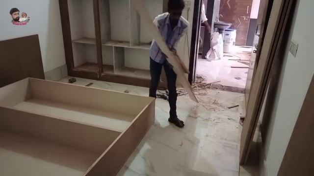 double bed कैसे बनाएं | how to make a wooden double bed | double bed making process. смотреть онлайн