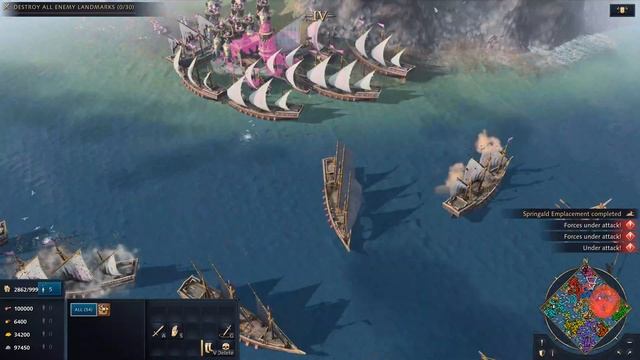 Age of Empires 4 - 8P FFA UNLIMITED NAVAL WARFARE смотреть онлайн