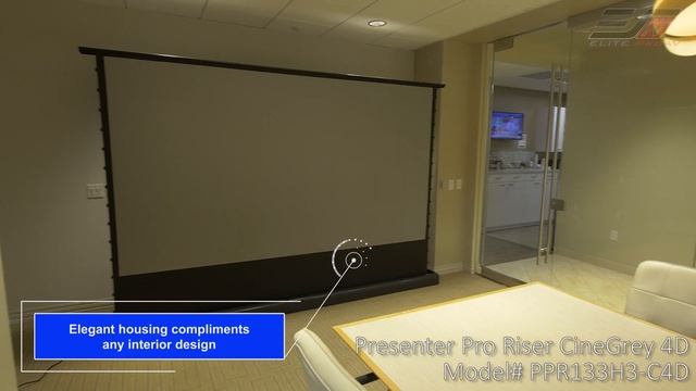 Elite ProAV Presenter Pro Riser CineGrey 4D Series | Ambient Ceiling Light Rejecting Floor