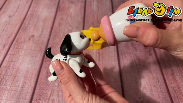 Игровой набор щенок в корзинке с бутылочкой смотреть онлайн