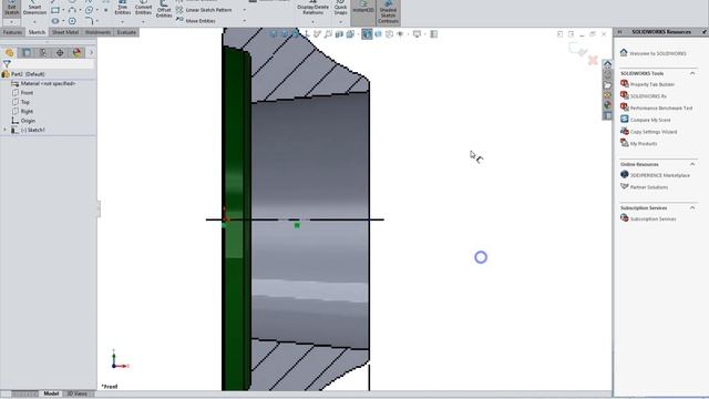 02 Эскиз по картинке в SolidWorks смотреть онлайн