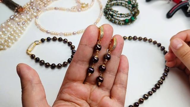 Переделки от мадам Бижу, лайфхаки, украшение из раухтопаза, малахита, жемчуга, янтаря смотреть онлайн