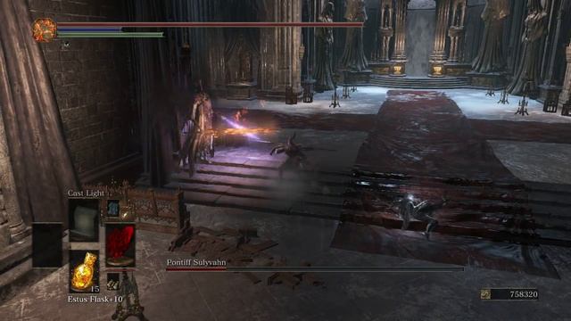 Dark Souls 3 - Silver Knights vs Pontiff Sulyvahn смотреть онлайн