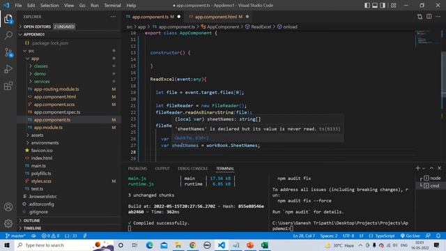 Import Excel file in angular |Read Excel file in angular |Excel import to json смотреть онлайн