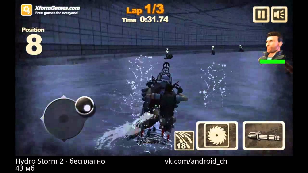 Hydro Storm 2 -Гонки на водных скутерах с оружием на Android(Review)