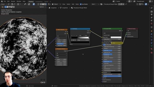 Procedural Rough Metal Material (Blender Tutorial) смотреть онлайн