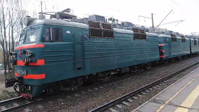 Электровоз ВЛ80С-2149/2568 Следует Резервом Перегон Кстово - Нижний Новгород Московский