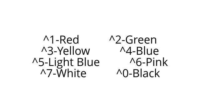 Cfg Color Codes смотреть онлайн