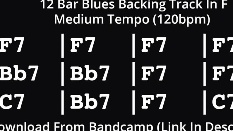Минус для гитары Фа Мажор Шаффл 120bpm Bb Major Blues 12 тактовый квадрат