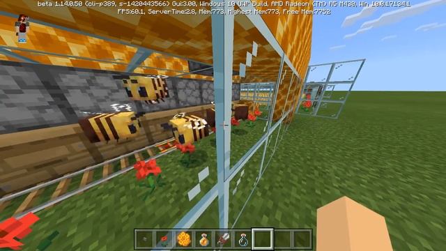 Как сделать ферму меда в MCBE | Как размножать пчел в MCBE