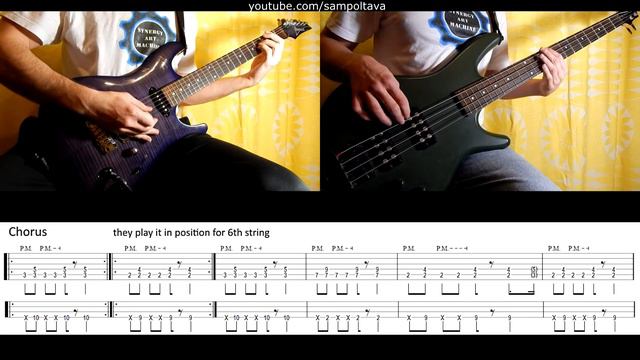 42) Rammstein - Alter Mann (guitar and bass lesson + tab | cover HD) [IN 2 MINUTES] смотреть онлайн
