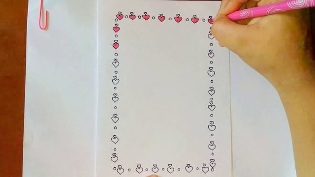 Heart border designs| Border designs on paper,Border designs for school project,Assignment design смотреть онлайн