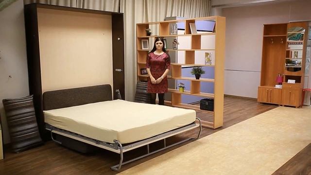 Двуспальная подъемная кровать с диваном "Танго" смотреть онлайн