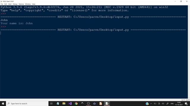 Getting User Input using Input Function | Python 3 | தமிழ் смотреть онлайн