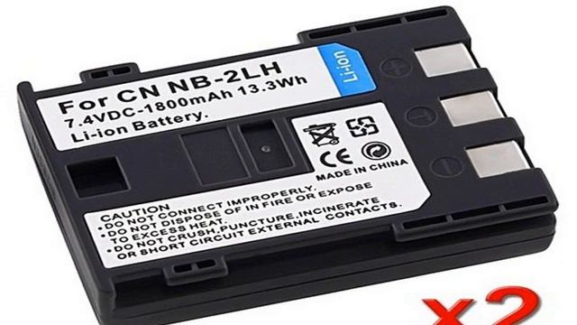 2 BATTERY PACK FOR CANON NB 2LH NB2LH 350D 400D S80 2LTE смотреть онлайн