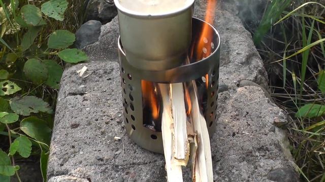 Печка-щепочница. Бомжепечка от икеи. Изготовление и тест смотреть онлайн