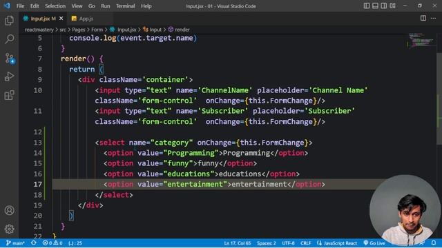 21.React JS Select Box Form Tutorial | React Bangla Tutorial смотреть онлайн