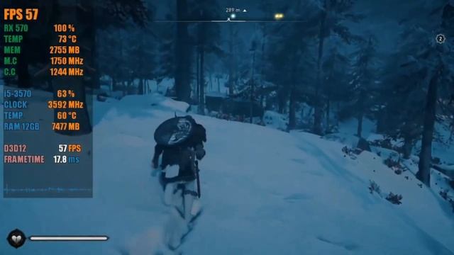 Assassin's Creed Valhalla on Rx 570 4GB - i5 3570 -12GB Ram смотреть онлайн